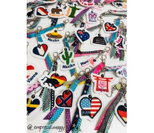 Stickserie - ITH Anhänger Reisen Länder Wahrzeichen